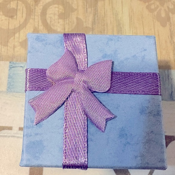 Bella Luce blue and white cubic zirconia Rhodium over sterling silver - size 8 - Picture 6 of 7